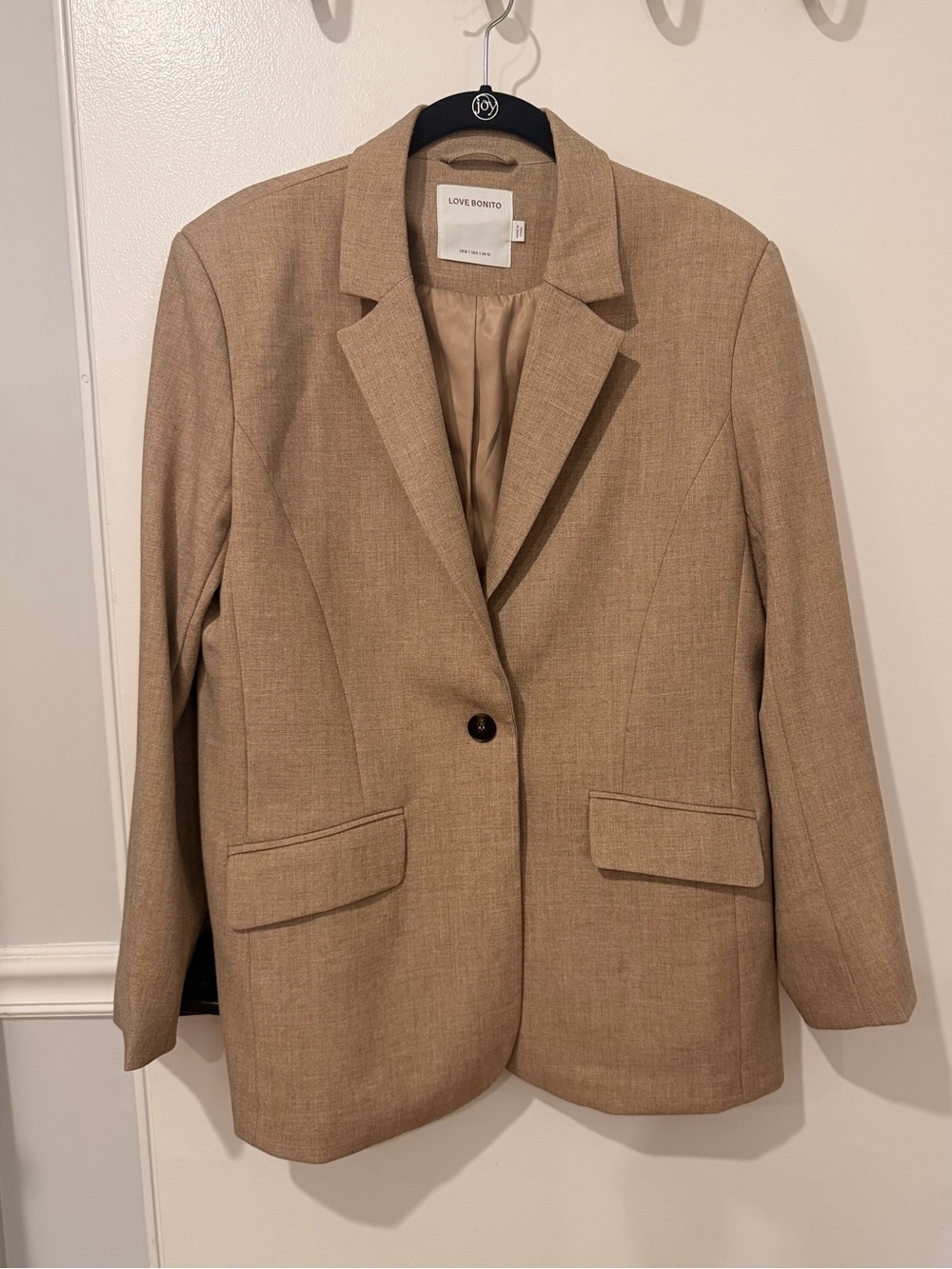 Love, Bonito Rachel RuchedReady Blazer in Clay